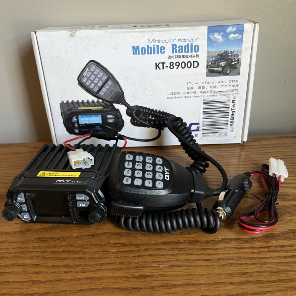QYT KT-8900 25W Car Mobile Radio Transceiver VHF/UHF Walkie Talkie 8900 Radio